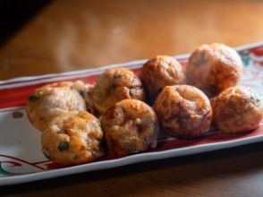 プランの魅力 Luxurious takoyaki made with Japanese Black beef tendon (if beef tendon is selected) の画像