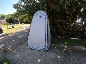 プランの魅力 お着替え用テントもご用意 の画像