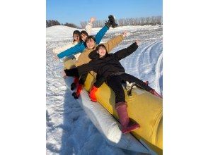 プランの魅力 釣りのあとは雪上バナナボート体験 の画像