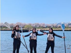 プランの魅力 さくら咲き誇る中でゆったりとSUP の画像