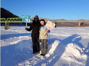 Ice fishing for wakasagi (smelt)