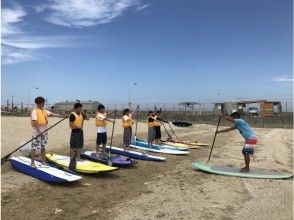 陸上にてレッスン