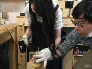 銀板リング②ロウ付け・槌目打ち