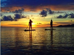 Time to row freely while watching the sunset