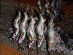 Grilled sweetfish with salt