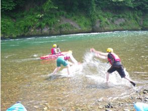 Playing in the river