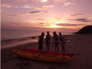 夕方の海に出発