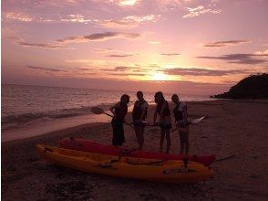 夕方の海に出発