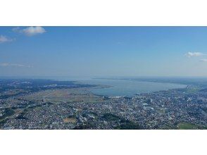上空から茨城海岸線、御岩神社など