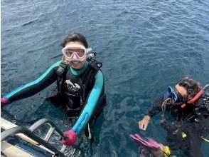 水面で練習タイム