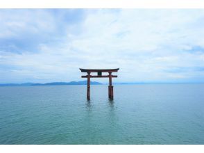 Lake Biwa Valley, Shirahige Shrine Torii in the lake