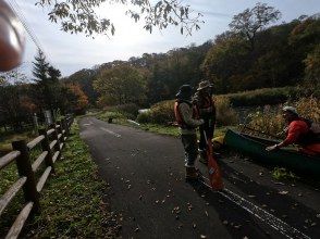 出発前にカヌーの説明