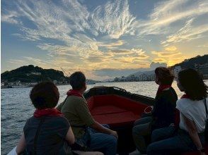 鯨島沖にて夕焼け鑑賞