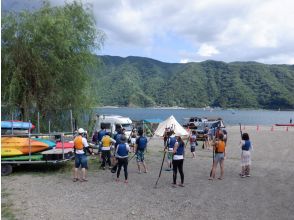 下のキャンプ場でレクチャー