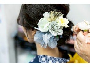 オプションでヘアセットも