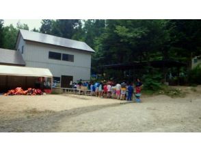 Aコース　青木湖湖岸のボートハウス移動講習開始