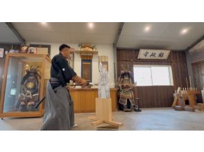 模造刀による実践試斬稽古