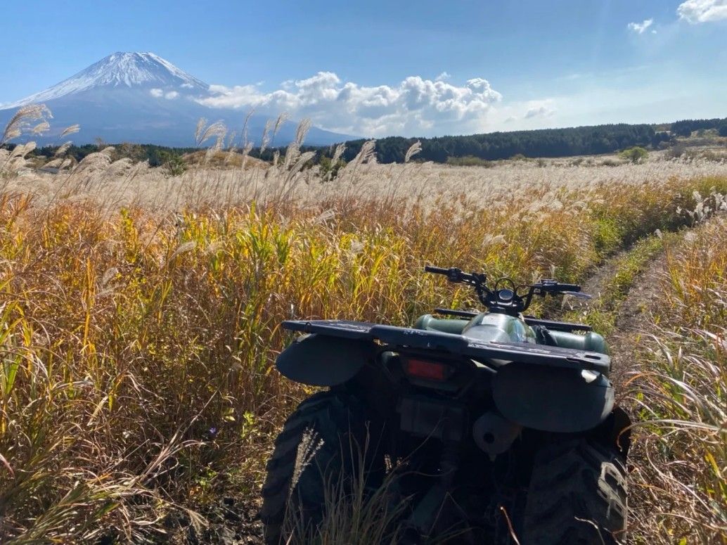 ATV ride with a view of Mount Fuji