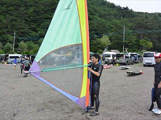 Wind surfing school in Nishiko report