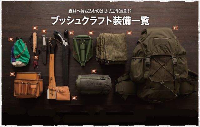 Fielder × ACTIVITY JAPAN series planning】 Bush craft introduction Part.2