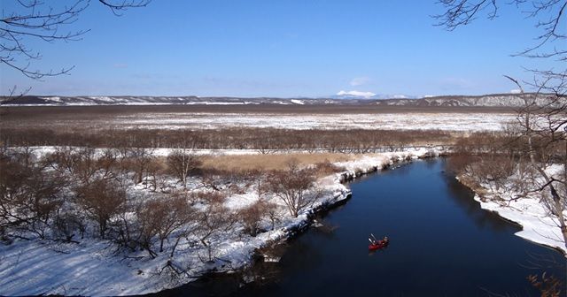 釧路湿原のカヌー体験の様子2