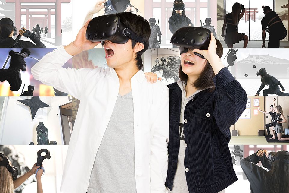 Close-up กับประสบการณ์ประสบการณ์] การฝึกอบรมนินจาเกียวโตนินจา VR เพลิดเพลินไปกับการจากเด็กกับ VR ล่าสุดผู้ใหญ่ 