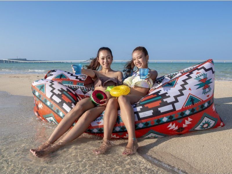 [Okinawa / Miyakojima popular shop information] Superb view beach Phantom island landing kayak tour recommended "Summer Resort Miyakojima"