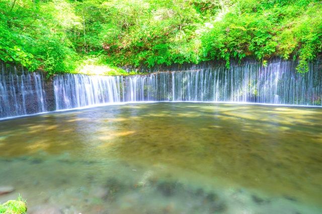 東京から日帰り　おすすめ観光地　軽井沢／長野　「白糸の滝」