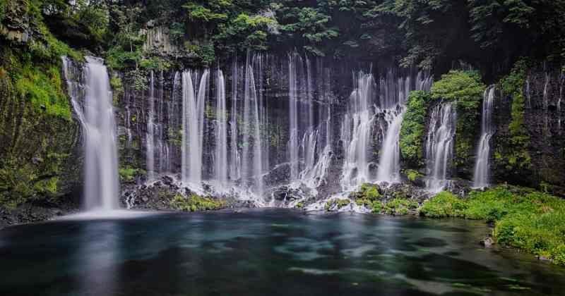 Shiraito Falls located in Fujinomiya