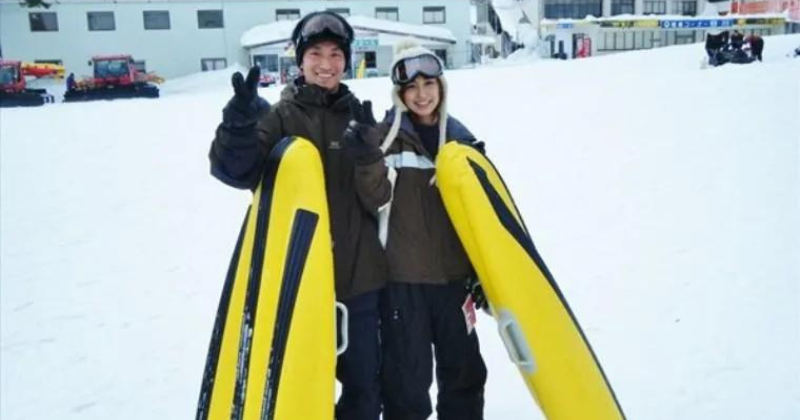 Air Boarding in Minakami, Gunma