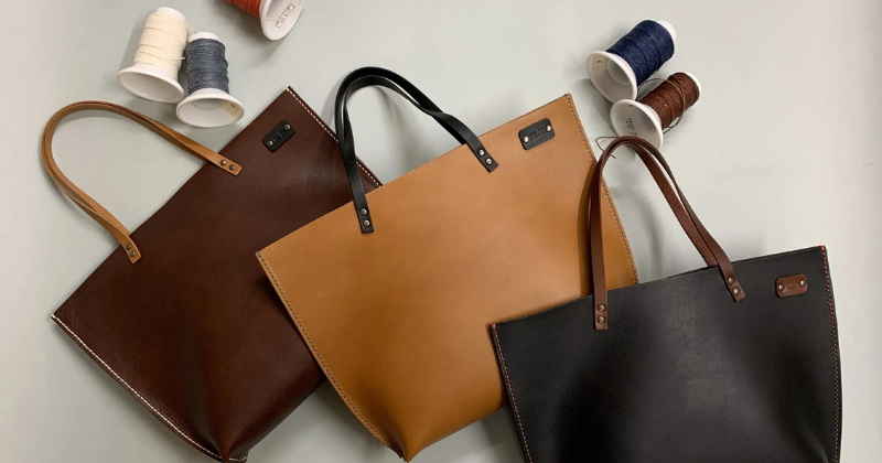 Leather bags for packing