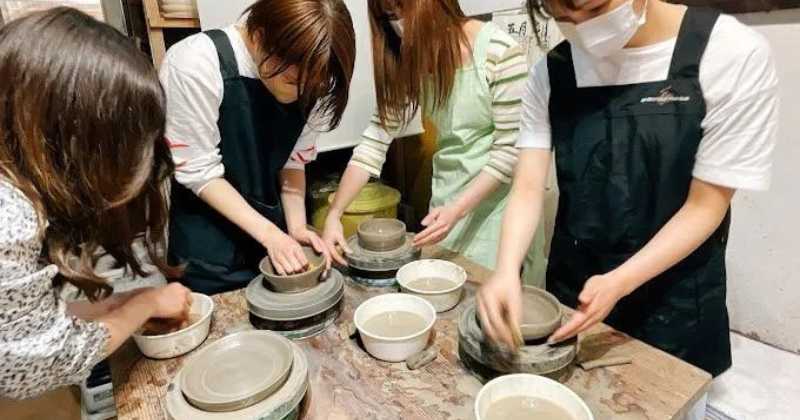 Edible Flower Cookie Making and Pottery