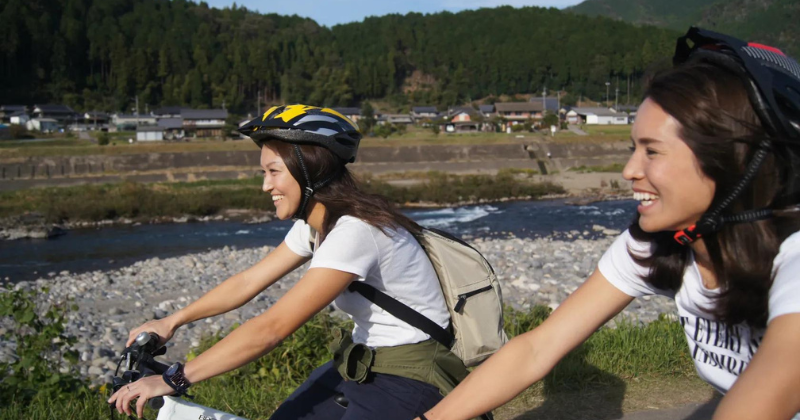 Nagara river cycle cruise in Gifu