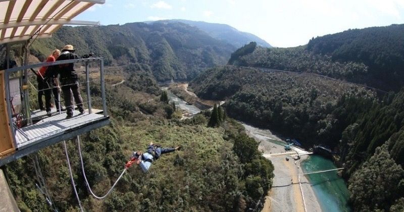 Japan S Best Bungee Jumping Challenge Japan We Introduce Permanent Bridge Bungee Facility Height Best 3 Activity Japan Blog