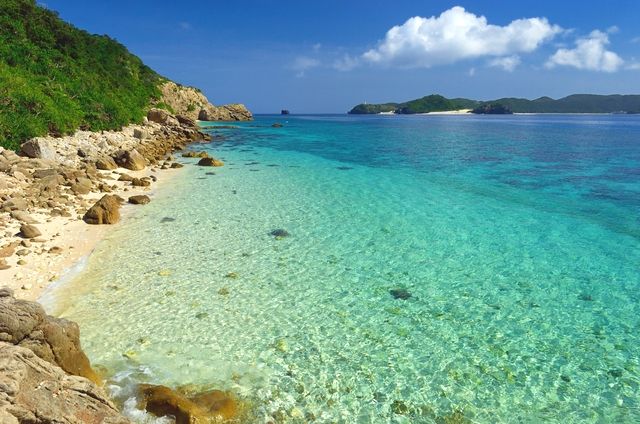 ชายหาดคิตะฮามะ เกาะอากะ (หาดนิชิบามะ)