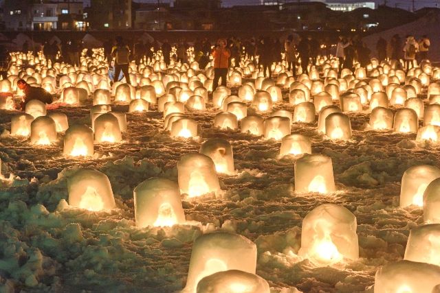 Akita Winter Event Yokote Snow Festival Mini Kamakura