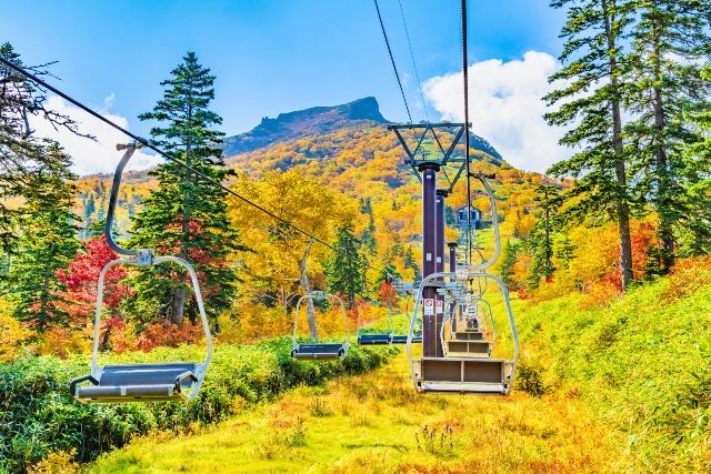北海道・旭川　おすすめ観光スポット　大雪山層雲峡　紅葉の黒岳