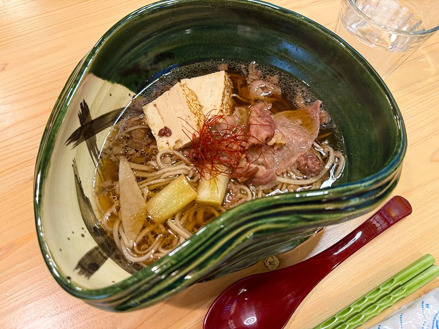 浅草かっぱ橋　そば打ち体験　SOBAGIRI楽常　Ramen　Soba　Making　体験レポート　和牛すき焼きそばが完成