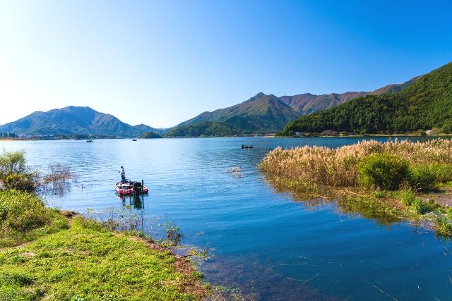 Yamanashi, Lake Kawaguchi, Mt. Fuji, Fishing