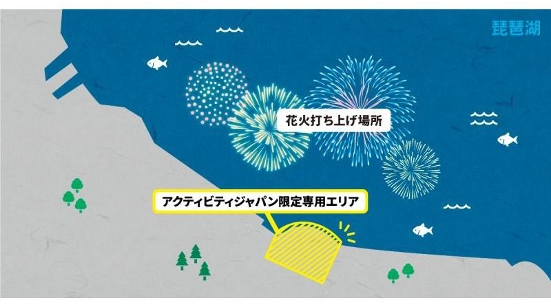 2023年琵琶湖花火大會活動日本限定區域指南地圖