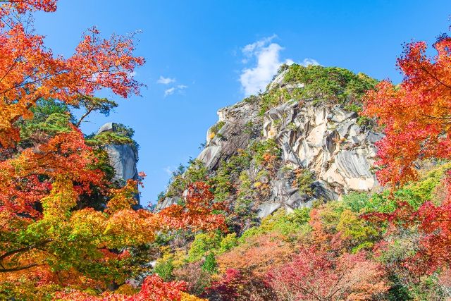 秩父多摩甲斐国立公園　御岳昇仙峡　秋の紅葉