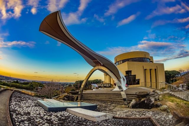 Exterior view of “The Round Earth Observatory” in Choshi City, Chiba Prefecture