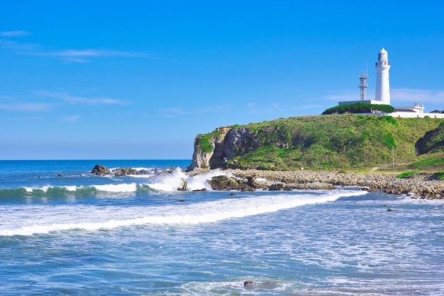 Chiba/Choshi City, Inubosaki Lighthouse and coast