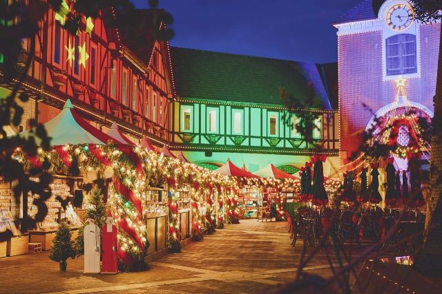 고베크리스마스 시장2025　古城の크리스마스　ボタニカル크리스마스　고베 천인 허브원　이벤트