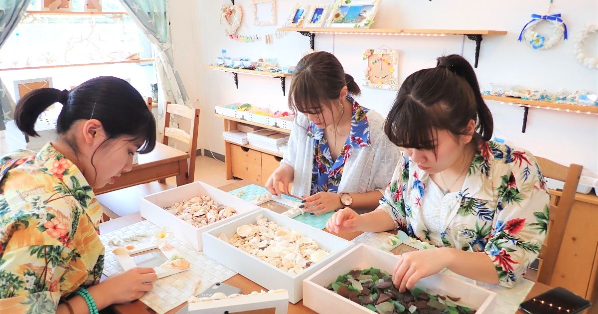 Okinawa Coral Photo Frame Making Experience Recommended Workshops