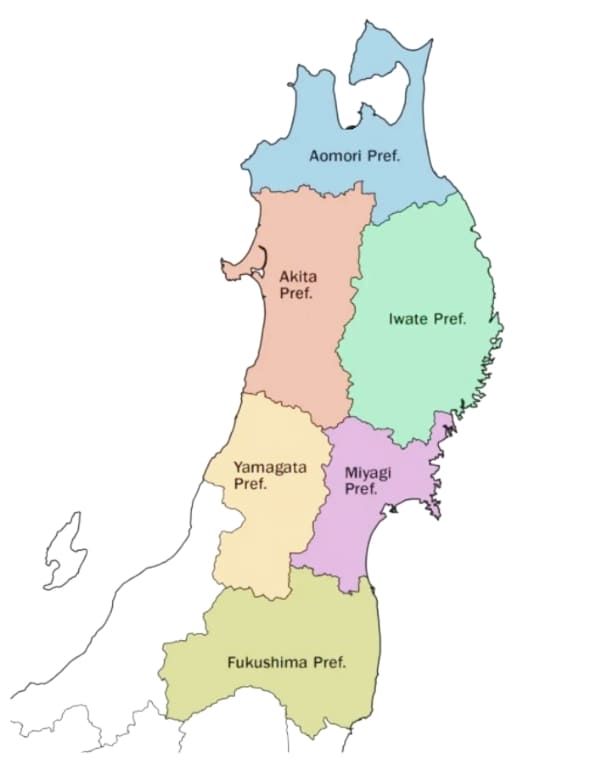 "六張用於探索長野縣的區域地圖"