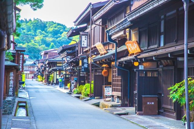 岐阜旅遊勝地飛驒高山街景