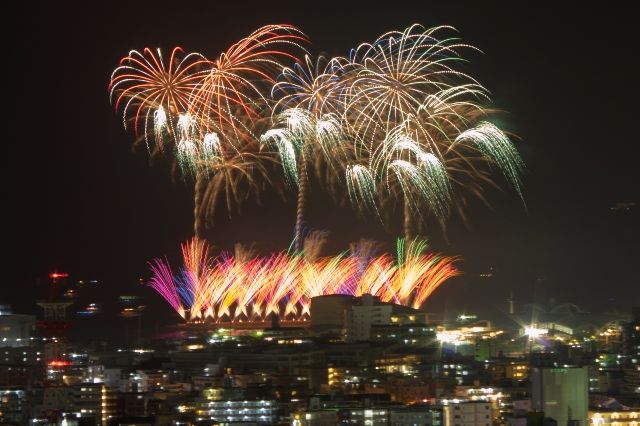 沖繩宜野灣活動琉球海火祭煙火