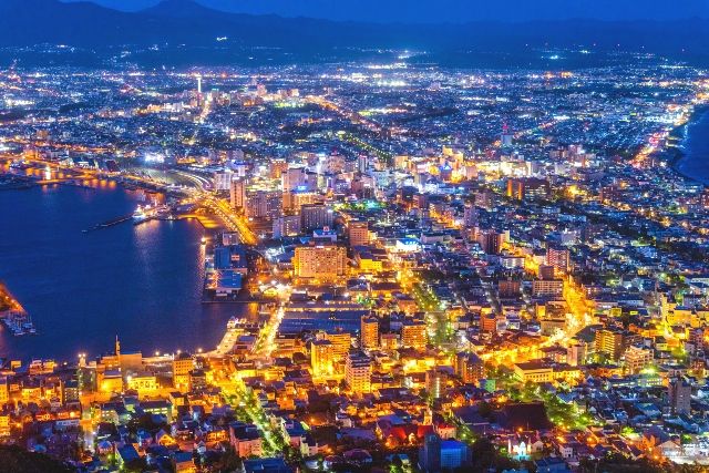 北海道函館市函館山纜車夜景