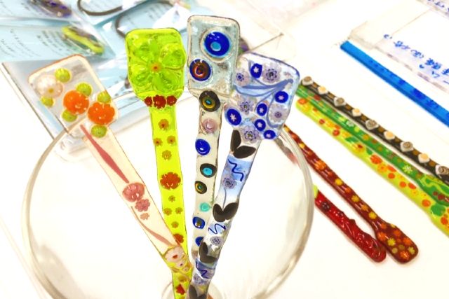 Hakone "Glass Art Experience Studio Hakone Yumoto Station Experience Studio" Fusing experience Original muddler making